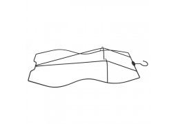 Вішалка контурна для купальників, білизни (чорна)